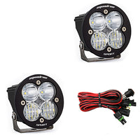 Squadron-R Sport Black LED Light Pod Pair (Driving/Combo; Clear)
