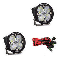 Squadron-R Sport Black LED Light Pod Pair (Wide Cornering; Clear)