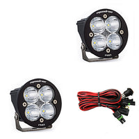 Squadron-R Pro Black LED Light Pod Pair (Spot; Clear)
