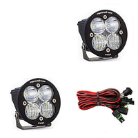 Squadron-R Pro Black LED Light Pod Pair (Driving/Combo; Clear)