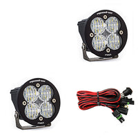 Squadron-R Pro Black LED Light Pod Pair (Wide Cornering; Clear)