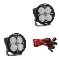 Squadron-R Pro Black LED Light Pod Pair (Work/Scene; Clear)