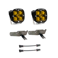 Squadron SAE Fog Pocket Kit - '99-10 F-250/350 Super Duty (SAE Fog; Baja Amber)