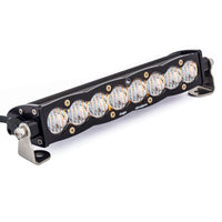S8 Straight LED Light Bar (10 Inch; Wide Cornering; Clear)