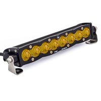 S8 Straight LED Light Bar (10 Inch; Wide Cornering; Baja Amber)