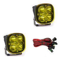 Squadron Racer Edition LED Light Pod Pair (Racer Spot; Baja Amber)