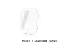 Triple-R Clear Clip-on Half-Diffuser Lens Cover (15 Degrees - Horizontal) – Compatiable With RP Series Lights - LC-RP-HALF-15