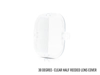 Triple-R Clear Clip-on Half-Diffuser Lens Cover (30 Degrees - Horizontal) – Compatiable With RP Series Lights - LC-RP-HALF-30