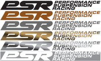 PSR 9 cm Sticker with Text - Silver