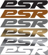 PSR 9 cm Sticker - two toned gold
